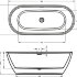 Акриловая ванна INSPIRE 180WHITE GLOSSYRIHO FALL - CHROM