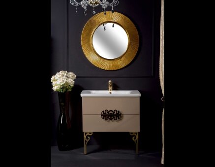 Зеркало круглое 82 см Armadi Art SHINE 528-G золото