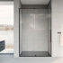 Душевая дверь Arno VPS-1A120CLB, 1200, черный, стекло прозрачное