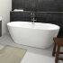 Акриловая ванна INSPIRE 180VELVET - WHITE MATT/ BLACK MATTRIHO FALL - CHROM
