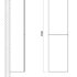 Шкаф подвесной с двумя распашными дверцами, 400x300x1500, AM-Verona-Push-1500-2A-SC-Ven