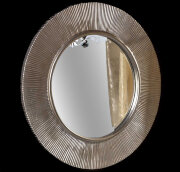 Зеркало SHINE серебро глянец с подсветкой d82