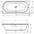 Акриловая ванна DESIRE CORNER RECHTSVELVET - WHITE MATT/ BLACK MATTRIHO FALL - CHROMSPARKLE SYSTEM