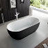 Акриловая ванна BELBAGNO BB70-1500-800-W/NM Белый Глянец внутри, черный матовый снаружи