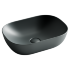 Умывальник чаша накладная прямоугольная (цвет Темный Антрацит Матовый) Element 455*325*135мм