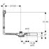 Слив-перелив для ванны Geberit с системой нажатия PushControl, d52, длина 50 см, с декоративным комплектом и соединительным коленом: Глянцевый хром