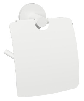Держатель для туалетной бумаги с крышкой 15,5 см BEMETA WHITE белый