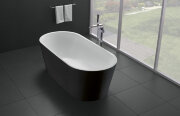 Акриловая ванна без перелива BELBAGNO BB71-1700-NERO-W0, 1700x800x600