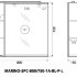 Шкаф подвесной BelBagno MARINO-SPC-800/750-1A-BL-P-L