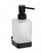 Настенный дозатор для жидкого мыла 18 см BEMETA NERO черный