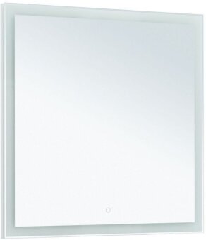 Зеркало Aquanet Гласс 80 белый LED