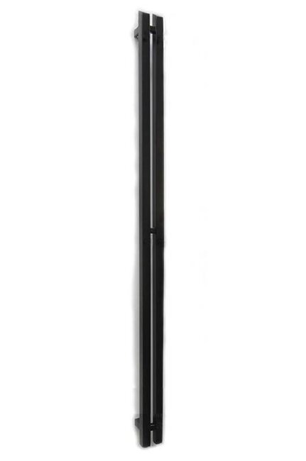 Полотенцесушитель ГРОТА CORSA 80/1200 RAL9005 черный матовый с крючками