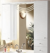 Зеркало-шкаф Акватон Домус 95 L белый 1A001002DO01L