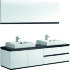 Мебель Orans BC-6023-1800 основной шкаф, столешница, раковина, цвет: WHITE - UV005 (1800x520x475)