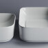 Умывальник чаша накладная прямоугольная с керамической накладкой на сливное отверстие Element 600*375*145мм