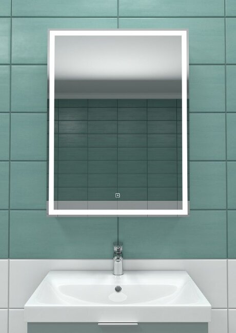 Зеркало-шкаф с подсветкой ART&MAX TECHNO AM-Tec-550-800-1D-R-DS-F