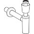 Сифон Geberit с погружной трубкой, для умывальника, с клапанной розеткой, горизонтальный выпуск: d=40мм, G=1 1/4", Белый «Alpine»