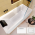Акриловая ванна STILL SHOWER PLUG&PLAY PRAVÁ 180X80