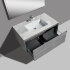Мебель B&W U909.1000 основной шкаф, Hopper металлический ящик, кварцевая / раковина (994x582x450)