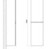 BIANCHI Шкаф подвесной с двумя распашными дверцами, Белый глянец , 400x300x1500, AM-Bianchi-1500-2A-SO-BL