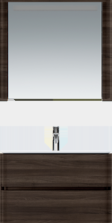 M30MCR0801TF Sensation, зеркало, зеркальный шкаф, правый, 80 см, с подсветкой, табачный дуб, текстур