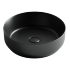 Умывальник чаша накладная круглая (цвет Чёрный Матовый) Element 390*390*120мм