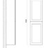 PLATINO  Шкаф подвесной с двумя распашными дверцами, Светло-серый матовый , 400x300x1500, AM-Platino-1500-2A-SO-GCM