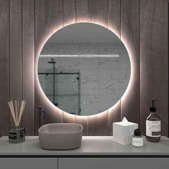 Зеркало круглое Onika Сола 90 с LED подсветкой