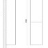 FAMILY Шкаф подвесной с двумя распашными дверцами, Bianco Lucido, 400x300x1500, Family-1500-2A-SO-BL