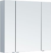 Зеркальный шкаф Aquanet Алвита new 90 серый