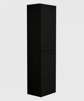PLATINO Шкаф подвесной с двумя распашными дверцами, Черный матовый , 400x300x1500, AM-Platino-1500-2A-SO-NM