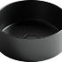 Умывальник чаша накладная круглая (цвет Чёрный Матовый) Element 358*358*137мм