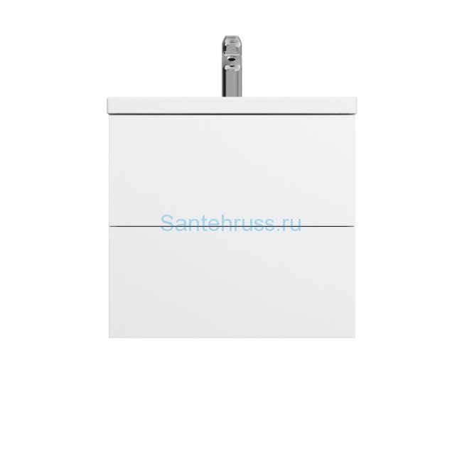 M90FHX06022WG GEM, База под раковину, подвесная, 60 см, 2 ящика push-to-open, цвет: белый, глянец