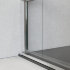 Душевая дверь Flex VDP-1F900CLB, 900, черный, стекло прозрачное