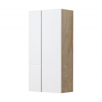 Шкаф МИШЕЛЬ 43, подвесной, дуб эндгрейн, белый