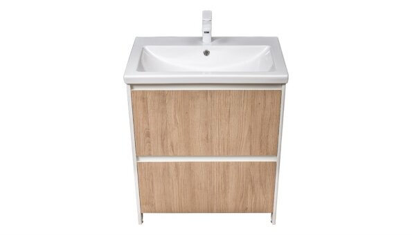 Тумба напольная VELVEX Klaufs 70.2Y-617.216 с раковиной Cersanit COMO 70