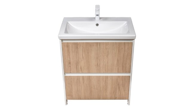 Тумба напольная VELVEX Klaufs 70.2Y-617.216 с раковиной Cersanit COMO 70