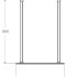 Душевая перегородка CEZARES LIBERTA-L-2-90-120-GR-NERO