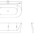 Акриловая ванна BELBAGNO BB405-1700-800