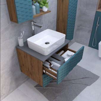 Тумба подвесная GROSSMAN AЛЬБА 65 веллингтон бриз под умывальник GR-3016