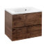 База под раковину Mia 650 подвесная, 2 выкатных ящика soft close, R.Wood