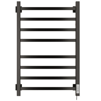 Полотенцесушитель Электрич.кабельный Ника STEP-1 80/50 RAL9005 черный матовый правый тэн