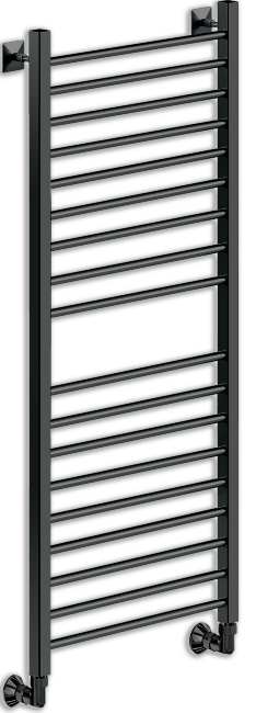 Полотенцесушитель Ника MODERN ЛМ-2 100/50 RAL9005 черный матовый