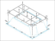 Металлический каркас для акриловой ванны CEZARES PLANE_DUO-MF