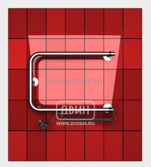 Электрический полотенцесушитель Двин с нагревательным кабелем HD1 320х600