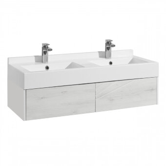 Тумба САКУРА 120, ольха наварра, бел. гл. (под раковину САКУРА 120)