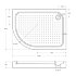 Акриловый поддон BelBagno TRAY-BB-RH-120/80-550-15-W-R