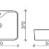 Умывальник чаша накладная прямоугольная Element 480*370*130мм