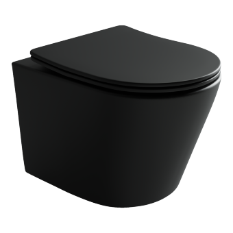 Подвесной унитаз Balearica Rimless (цвет Чёрный Матовый) Подвесной унитаз Balearica Rimless (цвет Чёрный Матовый)