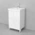 Тумба напольная VELVEX Klaufs 50.2D-616.216 с раковиной Cersanit COMO 50